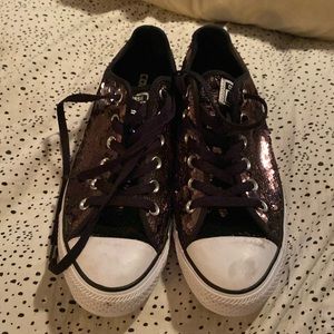 Converse Allstars Low Rootbeer Sequins